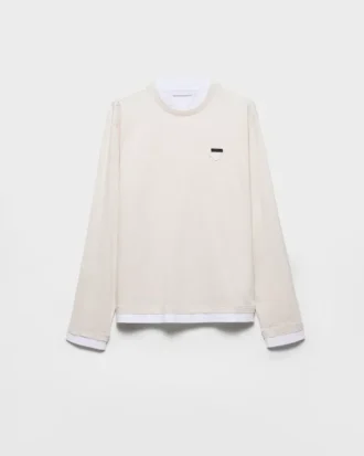 Long-Sleeved Cotton T-Shirt