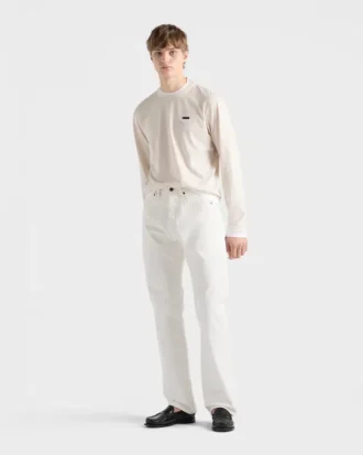 Long-Sleeved Cotton T-Shirt