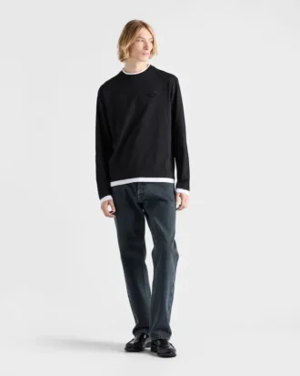 Long-Sleeved Cotton T-Shirt