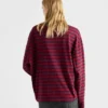 Long-Sleeved Striped Jersey T-Shirt