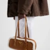 Medium Shearling Two-Handle Bag
