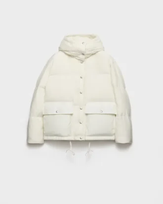 Medium-Weight Hooded Soft Fabric Down Jacket