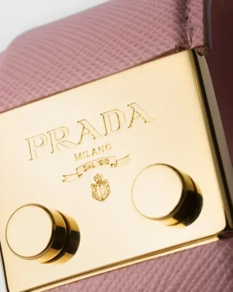 Metal and Saffiano Leather Bracelet