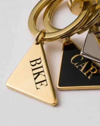 Metal Triangle Keychain