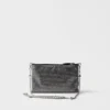 Mini Crystal-Studded Bag with Shoulder Strap