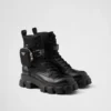 Monolith Brushed Leather and Re-Nylon Boots with Pouch