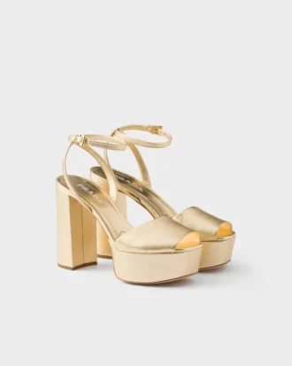 Mordora Nappa Leather Platform Sandals