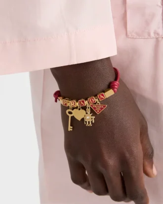 Nappa Leather and Metal Bracelet