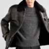 Nappa Leather and Shearling Jacket