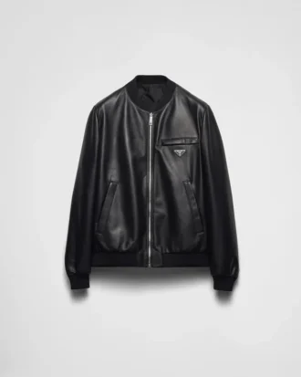 Nappa Leather Bomber Jacket