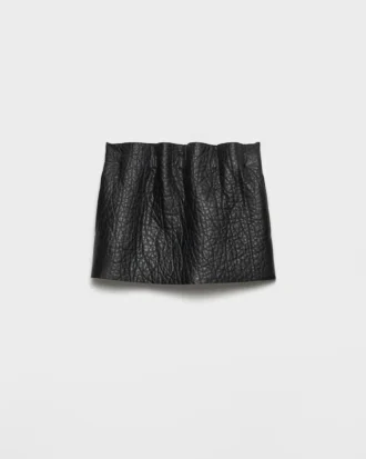 Nappa Leather Mini Skirt