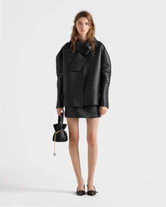 Nappa Leather Mini Skirt