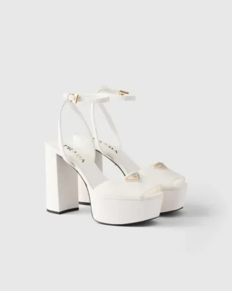 Nappa Leather Platform Sandals