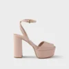 Nappa Leather Platform Sandals