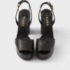 Nappa Leather Platform Sandals