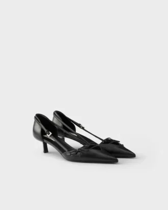 Open-Side Leather Pumps