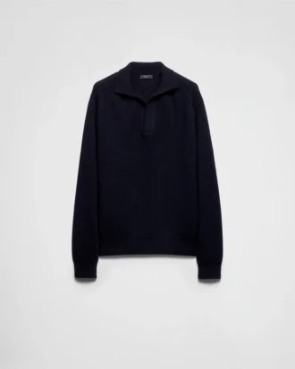 Oversized Cashmere Polo Sweater