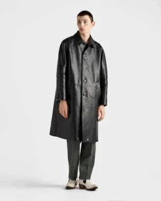 Oversized Leather Coat