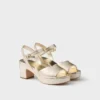 Padded Nappa Leather Sandals