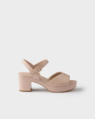 Padded Nappa Leather Sandals