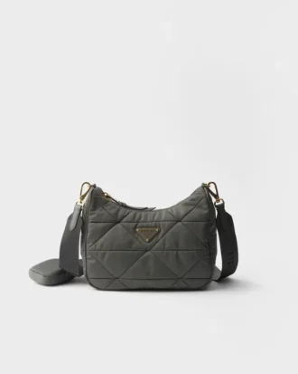 Padded Re-Nylon Shoulder Bag