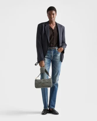 Padded Re-Nylon Shoulder Bag