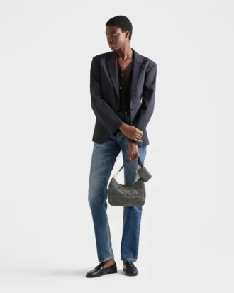 Padded Re-Nylon Shoulder Bag