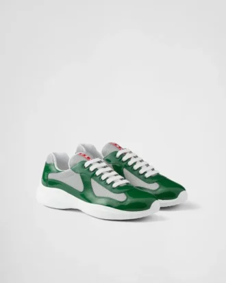 Patent Leather and Technical Fabric Prada America’s Cup Sneakers
