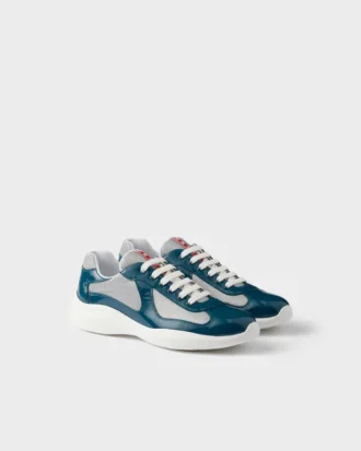 Patent Leather and Technical Fabric Prada America’s Cup Sneakers