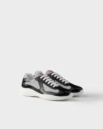 Patent Leather and Technical Fabric Prada America’s Cup Sneakers