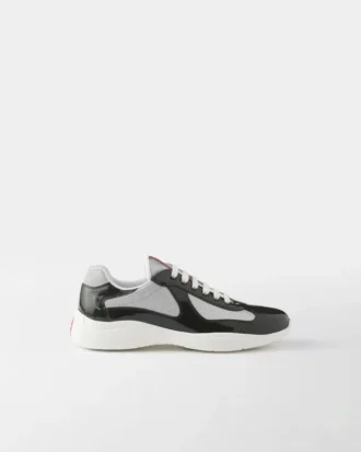 Patent Leather and Technical Fabric Prada America’s Cup Sneakers