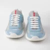 Patent Leather and Technical Fabric Prada America’s Cup Sneakers