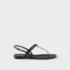 Patent Leather Thong Sandals