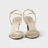 Patent Saffiano Leather Sandals