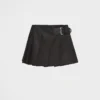 Pleated Re-Nylon Miniskirt