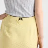 Polka-Dot Satin Skirt
