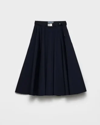 Poplin Midi-Skirt