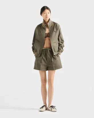 Poplin Turtleneck Jacket