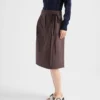 Poplin Wrap Skirt