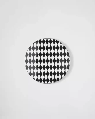 Porcelain Charger Plate – Checkerboard