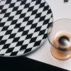 Porcelain Charger Plate – Checkerboard