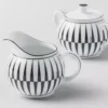 Porcelain Milk Jug and Sugar Bowl Set – Stripes