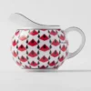 Porcelain Milk Jug and Sugar Bowl Set – Vienna Red