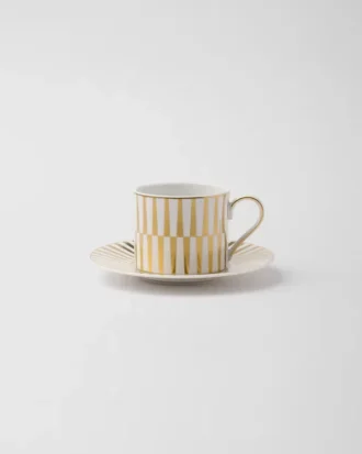 Porcelain Tea Cup – Stripes