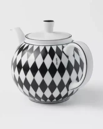 Porcelain Teapot – Checkerboard