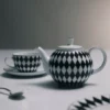 Porcelain Teapot – Checkerboard