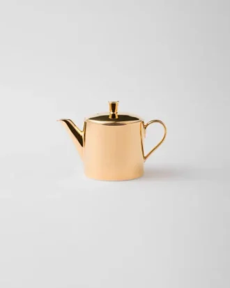 Porcelain Teapot – Solid Gold