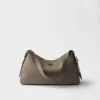 Prada Aimae Large Leather Shoulder Bag