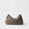Prada Aimae Large Leather Shoulder Bag