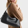 Prada Aimae Large Leather Shoulder Bag